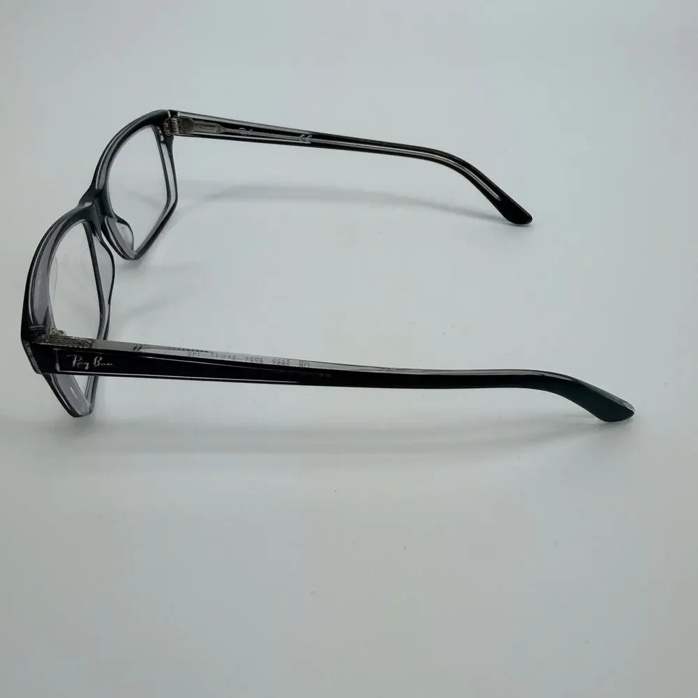Ray Ban RB 5225 2034 Black on Transparent Rectangle Eyeglasses Frames 54-17-145